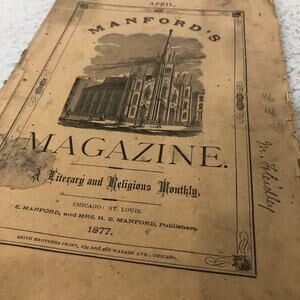 1877 April - Manford’s Magazine A Literary and Religious Monthly Chicago TG7